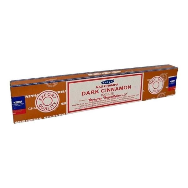 Imagem de Incenso Canela Massala Satya Dark Cinnamon Caixa Com 12