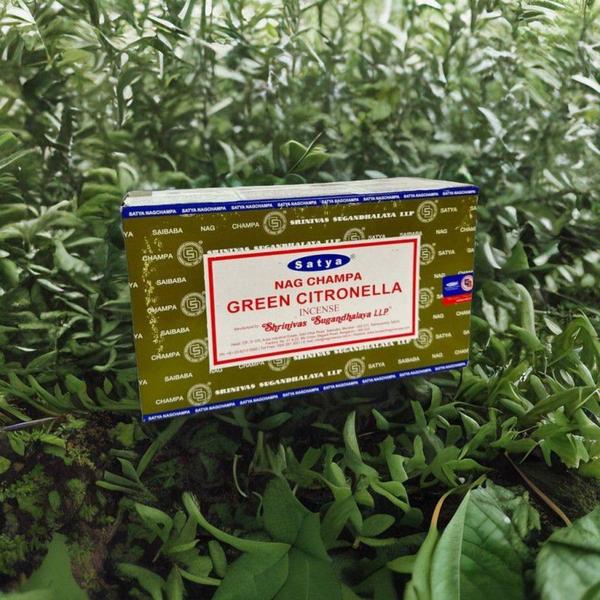 Imagem de Incenso Citronela Massala Green Citronella Satya 12Cxs 12Var