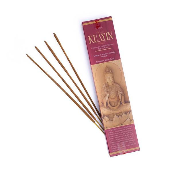 Incenso Indiano Goloka KuaYin 15g Imagem de Incenso Indiano Goloka KuaYin 15g