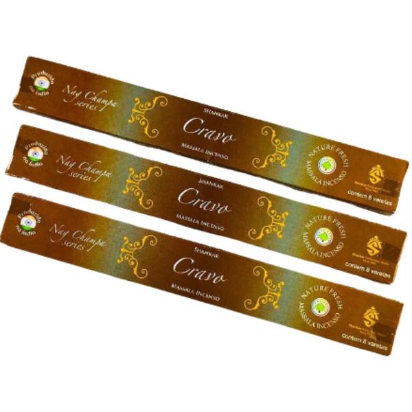 Incenso Indiano Shankar Series Nagchampa Massala 1 Caixa com 8 Varetas - BIEL COMERCIO DE ARTIGOS ESOTERICOS, BIJUTERIAS E ARTESANATO Imagem de Incenso Indiano Shankar Series Nagchampa Massala 1 Caixa com 8 Varetas