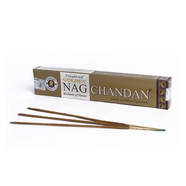 Imagem de Incenso Indiano Vijayshree Golden Nag Chandan 15g