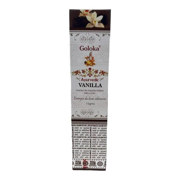 Imagem de Incenso Massala Baunilha Vanilla Goloka 12 Cxs De 15G