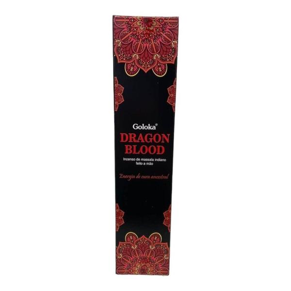 Imagem de Incenso Massala Dragons Blood Sangue de Dragão Goloka 15g