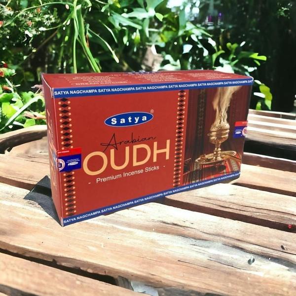 Imagem de Incenso Meditação Massala Arabian Oudh Satya 12Cxs 12Var