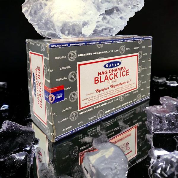 Imagem de Incenso Meditação Massala Black Ice Satya Cx c 12 Var