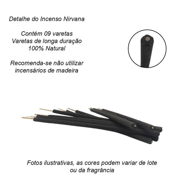 Imagem de Incenso Natural Nirvana - 9 Varetas Lavanda Purificação Energética Harmonização Ambientes Boas Energias Decorativo Relaxar Meditar