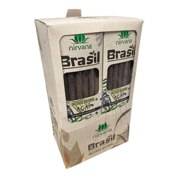 Imagem de Incenso Natural Nirvana Açaí Brasil 12 Cxs Com 9 Varetas