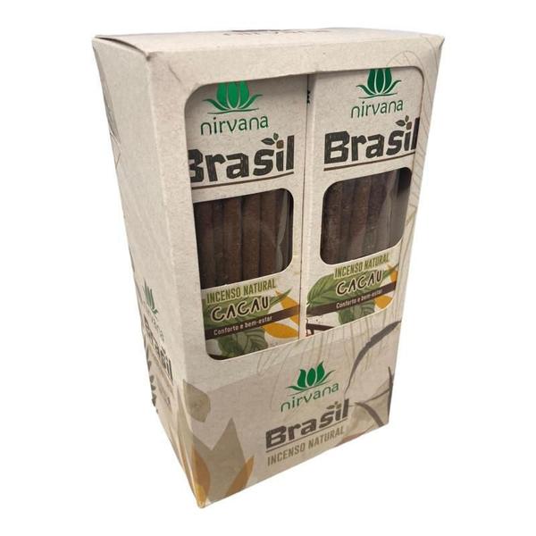 Imagem de Incenso Natural Nirvana Cacau Brasil Cx Com 9 Varetas