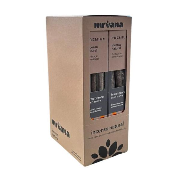 Imagem de Incenso Nirvana Breubranco Mirra Natural Premium C/5 Var.