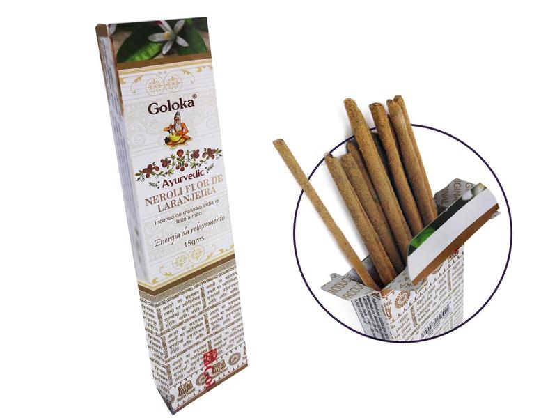 Imagem de Incenso Palito Goloka Ayurvedic Diversas Fragrâncias Caixa 15g