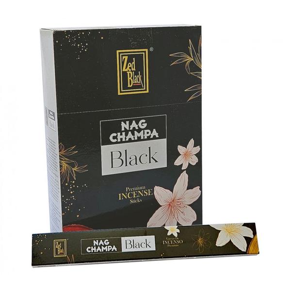 Imagem de Incensos de massala zed black nag champa black kit 10 uni