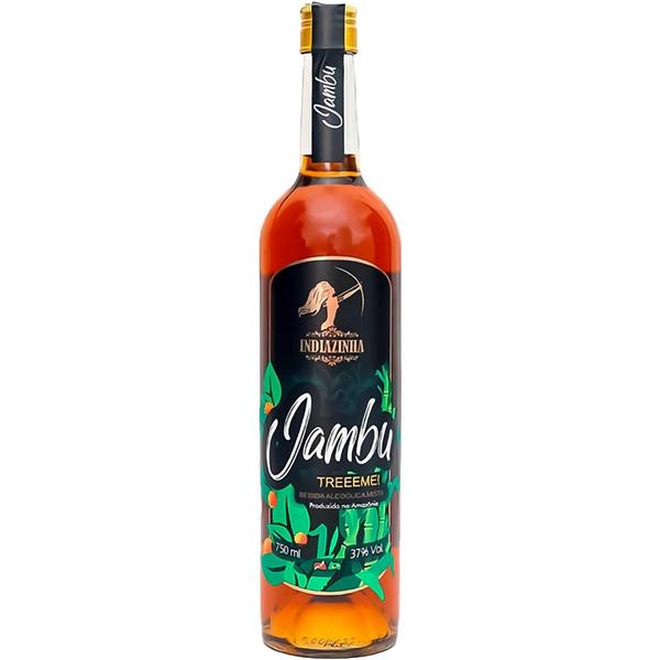 Imagem de Indiazinha Cachaça de Jambu 750ml 37% Vol - Sabor Exótico e Refrescante da Amazônia