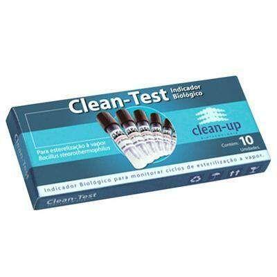 Imagem de  Indicador Biológico Clean-Test para Autoclave - Monitoramento de Esterilização (Kit com 10 Unidades)