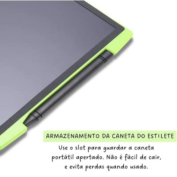 Imagem de Infantil LCD Lousa Mágica Para Desenho e Estudo 12 Polegadas (Preto)