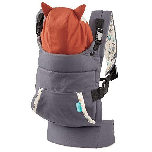 Imagem de Infantino Cuddle Up Carrier - Ergonomic Fox-Themed face-in Front Carry e Back Carry com capuz de caráter removível para bebês e crianças 12-40 lbs