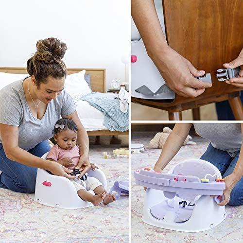 Imagem de Infantino Music & Lights 3-em-1 Discovery Seat e Booster para meninas - Reforço conversível, assento de atividade infantil e cadeira de alimentação com piano eletrônico para exploração sensorial para bebês e crianças