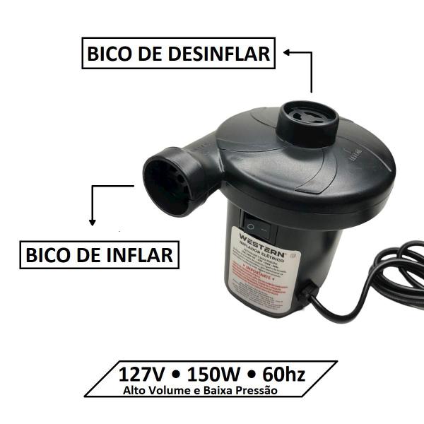 Imagem de Inflador Bomba Encher Piscina Colchão Elétrico 127v Ou 220v