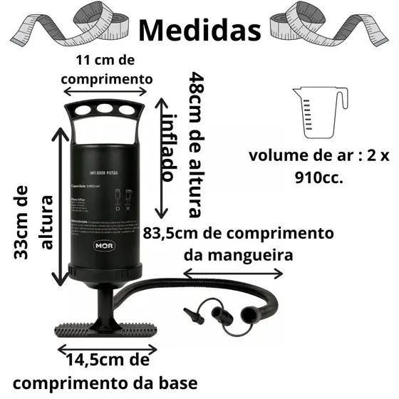 Imagem de Inflador Maximum Dupla Ação Para Colchões E Bóias Mor