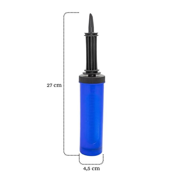 Imagem de Infladores Manuais Para Encher Balão Bomba Bexiga Azul Com 2 Unidades