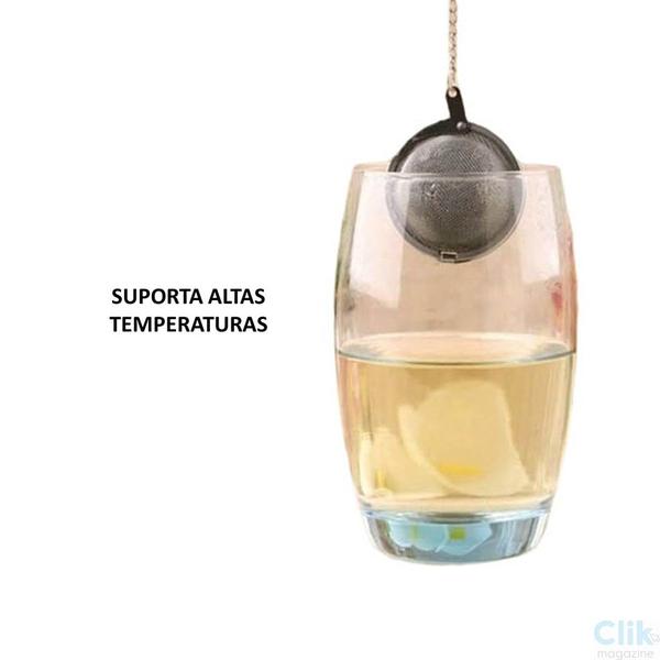 Infusor de Chá e Erva Peneira Difusor em Inox - Gomes store Imagem de Infusor de Chá e Erva Peneira Difusor em Inox