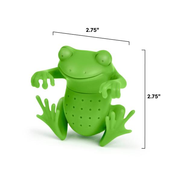 Imagem de Infusor de chá genuíno Fred TEA FROG Silicone Green