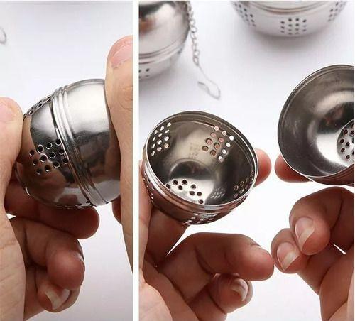 Imagem de Infusor De Chá Inox Coador Peneira Ervas Individual Não Vaza