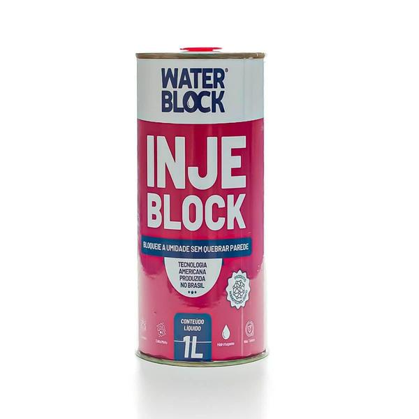 Imagem de Injeblock Bloqueador de Umidade Impermeabilizante Antimofo1 Litro - Water Block