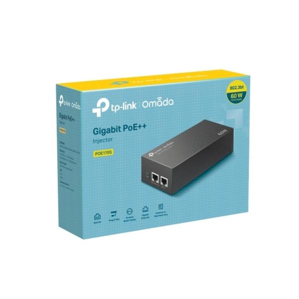 Imagem de Injetor/Fonte POE++ TP-LINK TL-POE170S 60W Gigabit Para Acess Point