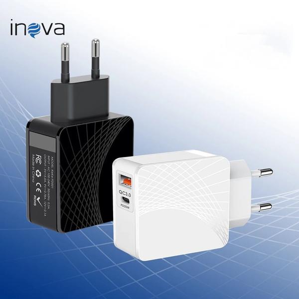 Imagem de Inova 40W carregador rápido porta USB Tipo C Porta Dupla