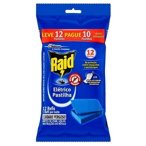 Imagem de Inseticida Elétrico Raid Refil Protector Pastilha - 20 Embalagens com 12 Unidades