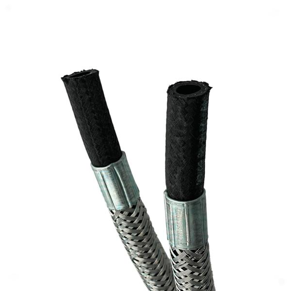 Instalação de gás flexivel nitrilico c/ 2 abraçadeiras - DISMAR Imagem de Instalação de gás flexivel nitrilico c/ 2 abraçadeiras