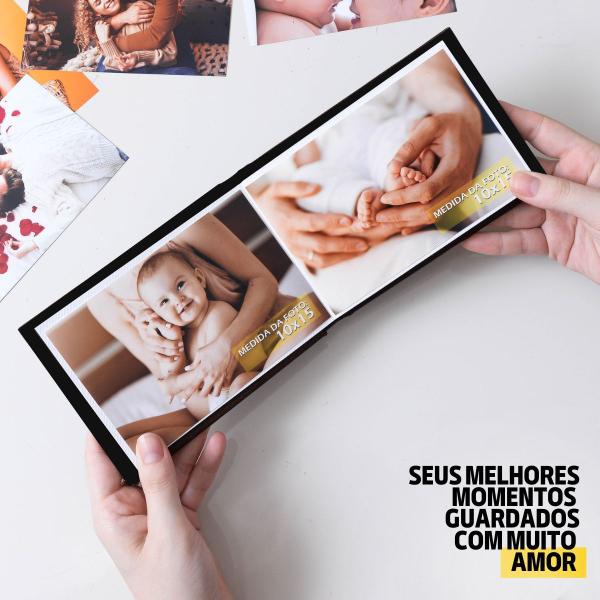 Imagem de Instalivro 10x15 Álbum Autocolante Horizontal para 20 fotos LEMBRANÇAS Adulto Jovem Preto