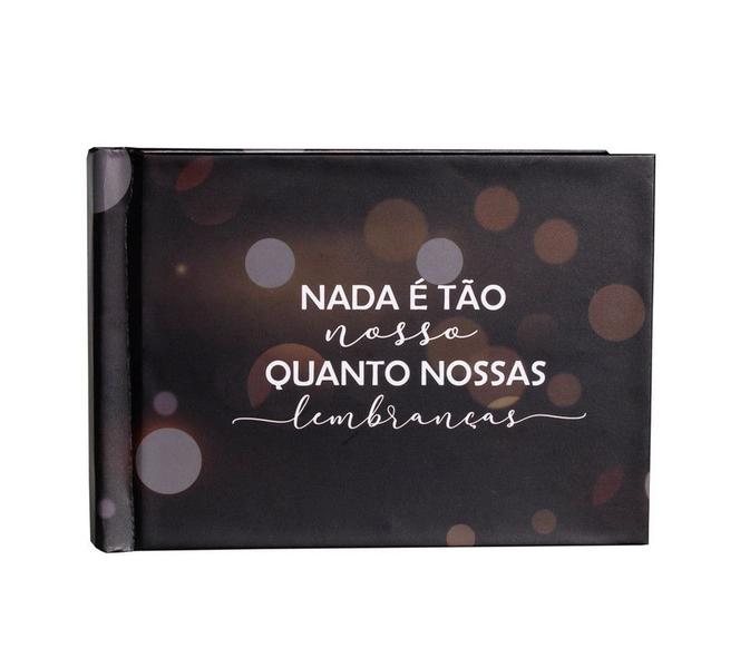 Imagem de Instalivro 15x21 Álbum Autocolante Horizontal para 20 fotos LEMBRANÇAS Preto Jovem adulto