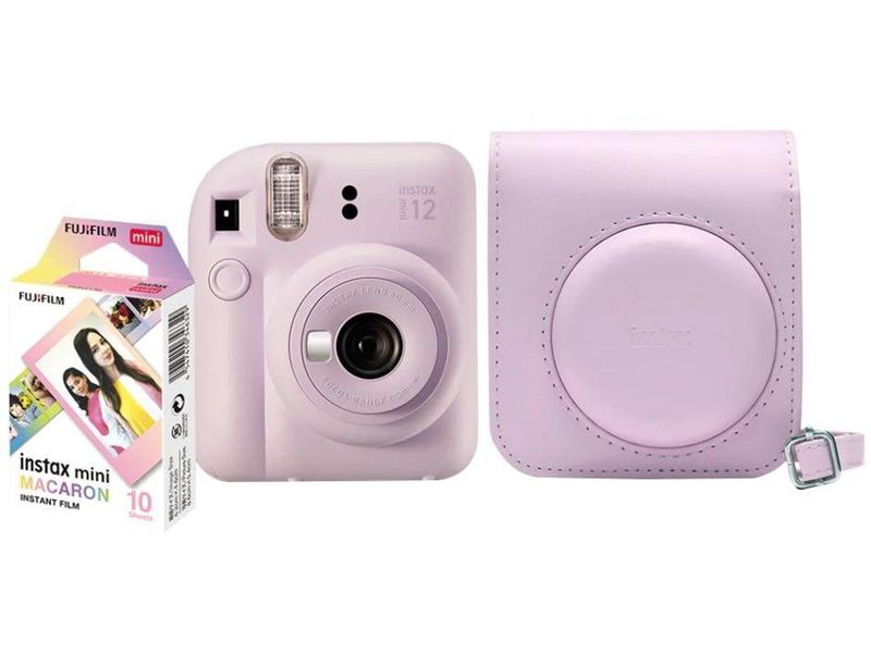 Imagem de Instax Mini 12 Fujifilm Lilás Candy Flash - Automático com Pack com 10 Filmes