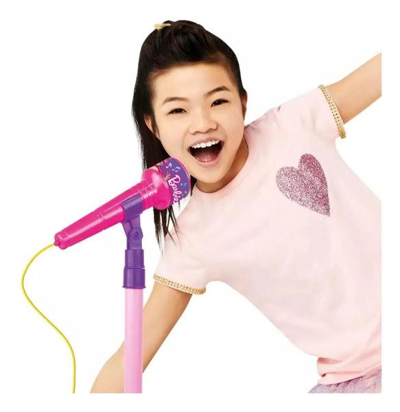 Imagem de Instrumento Musical Pedestal Com Microfone Barbie F0057