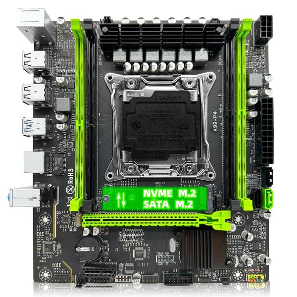 Imagem de Intel Xeon E5 2640 V4 Cpu Zsus X99 P4 Kit Placa-mãe 16gb Ddr4 2133mhz Nvme M.2 Sata