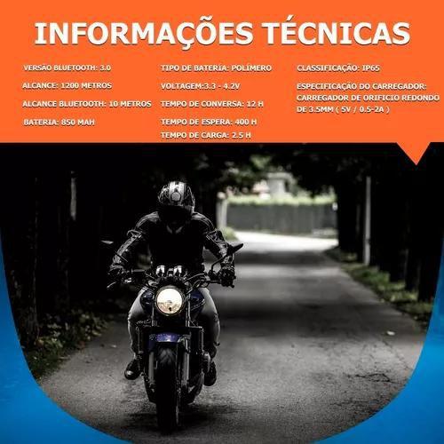 Imagem de Intercomunicador B-max E6 Comunicador Capacete Moto 2n