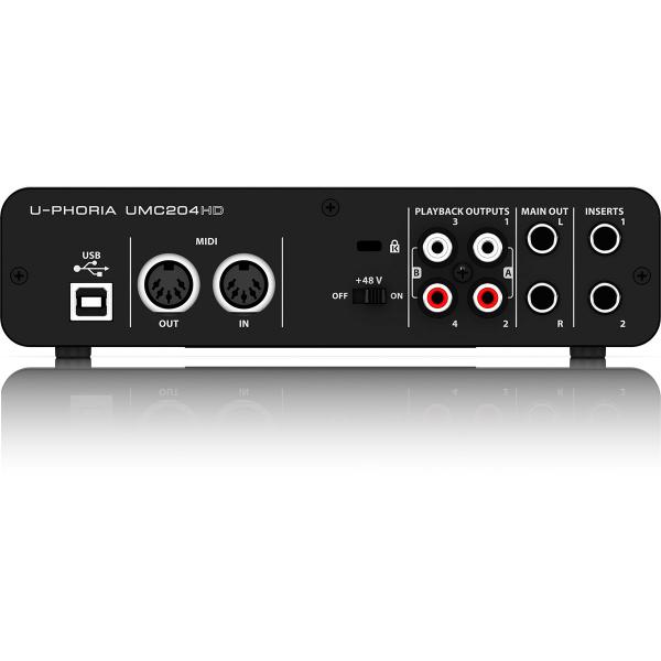 Imagem de Interface áudio 192kHz Behringer UMC204 HD