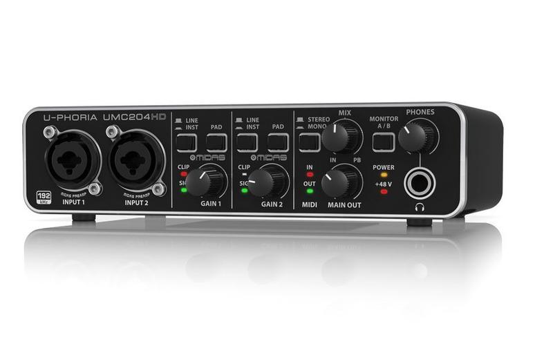 Imagem de Interface de áudio Behringer U-phoria UMC204HD