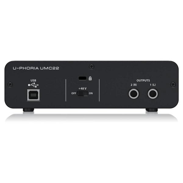 Imagem de Interface De Áudio Behringer U-phoria Umc22 Midas Usb