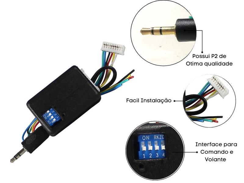 Interface Modulo Comando Controle De Central Radio Som Multimidia
