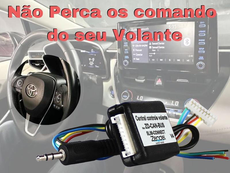 Imagem de Interface Modulo Comando Controle De Central Radio Som Multimidia Pelo Botão Volante Central Canbus