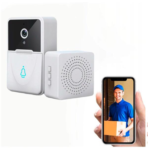 Interfone Doméstico Vídeo Áudio Casa Segurança HD 1080P Porta Wi-fi - HIGO Imagem de Interfone Doméstico Vídeo Áudio Casa Segurança HD 1080P Porta Wi-fi