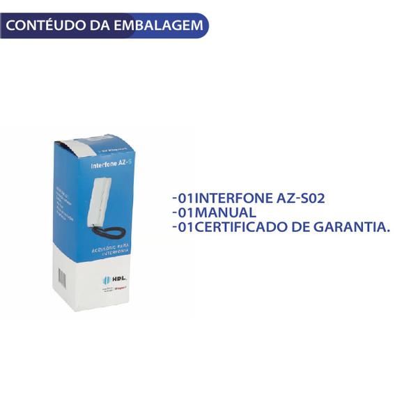 Imagem de Interfone extensao az-s01 branco hdl