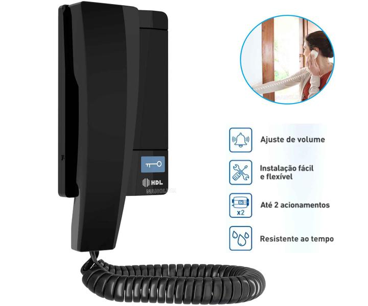 Imagem de Interfone Monofone Extensão Audio Az Advance Grafite HDL