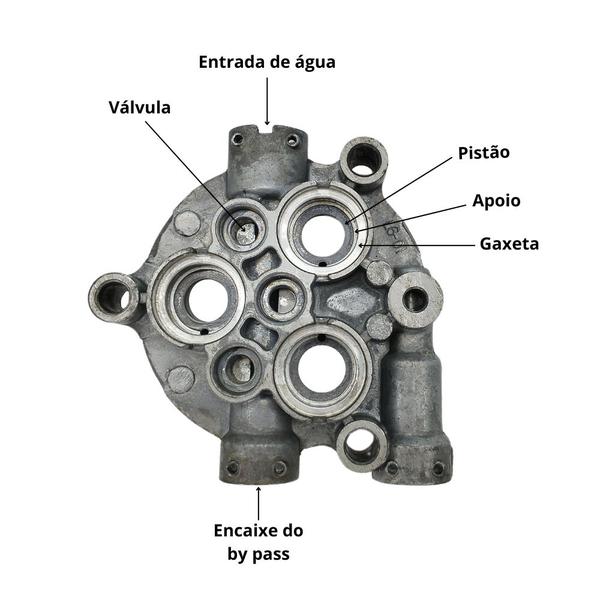 Imagem de Intermediário Guia dos Pistões Compatível com Desobstruidora WAP Ousada WL2600 Ultra FW009457