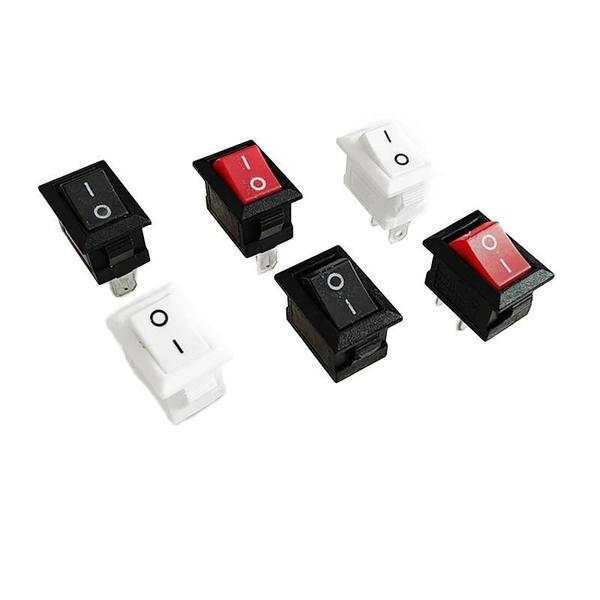 Interruptor Basculante On/Off Snap-in - 10 Peças - 3A 250V - 10x15mm Imagem de Interruptor Basculante On/Off Snap-in - 10 Peças - 3A 250V - 10x15mm