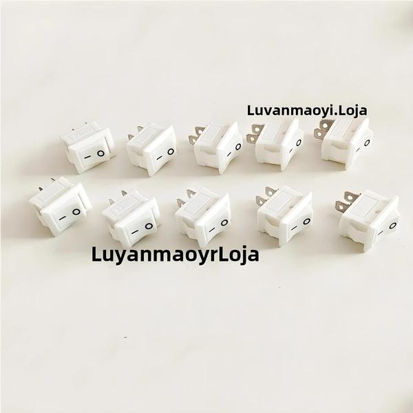 Interruptor Basculante On/Off Snap-in - 10 Peças - 3A 250V - 10x15mm Imagem de Interruptor Basculante On/Off Snap-in - 10 Peças - 3A 250V - 10x15mm