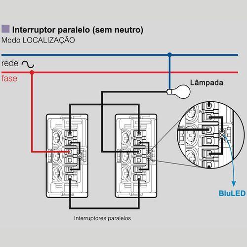 Imagem de Interruptor Bipolar Simples com Placa e Suporte 4x2 PIAL Plus+ Legrand