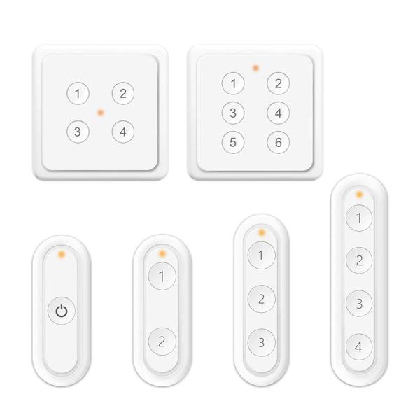 Imagem de Interruptor de Controle Remoto LoraTap ZigBee 3.0 - Casa Inteligente com 6 Botões - Compatível com Tuya